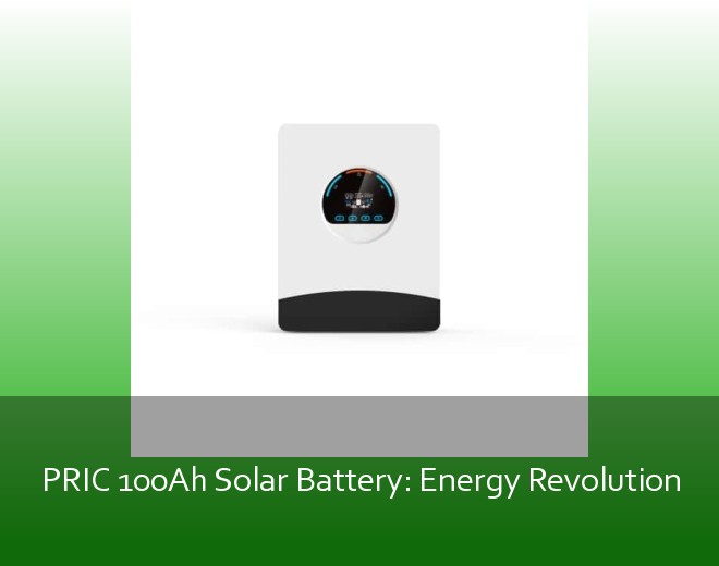 PRIC 100Ah Solar Battery: Energy Revolution
